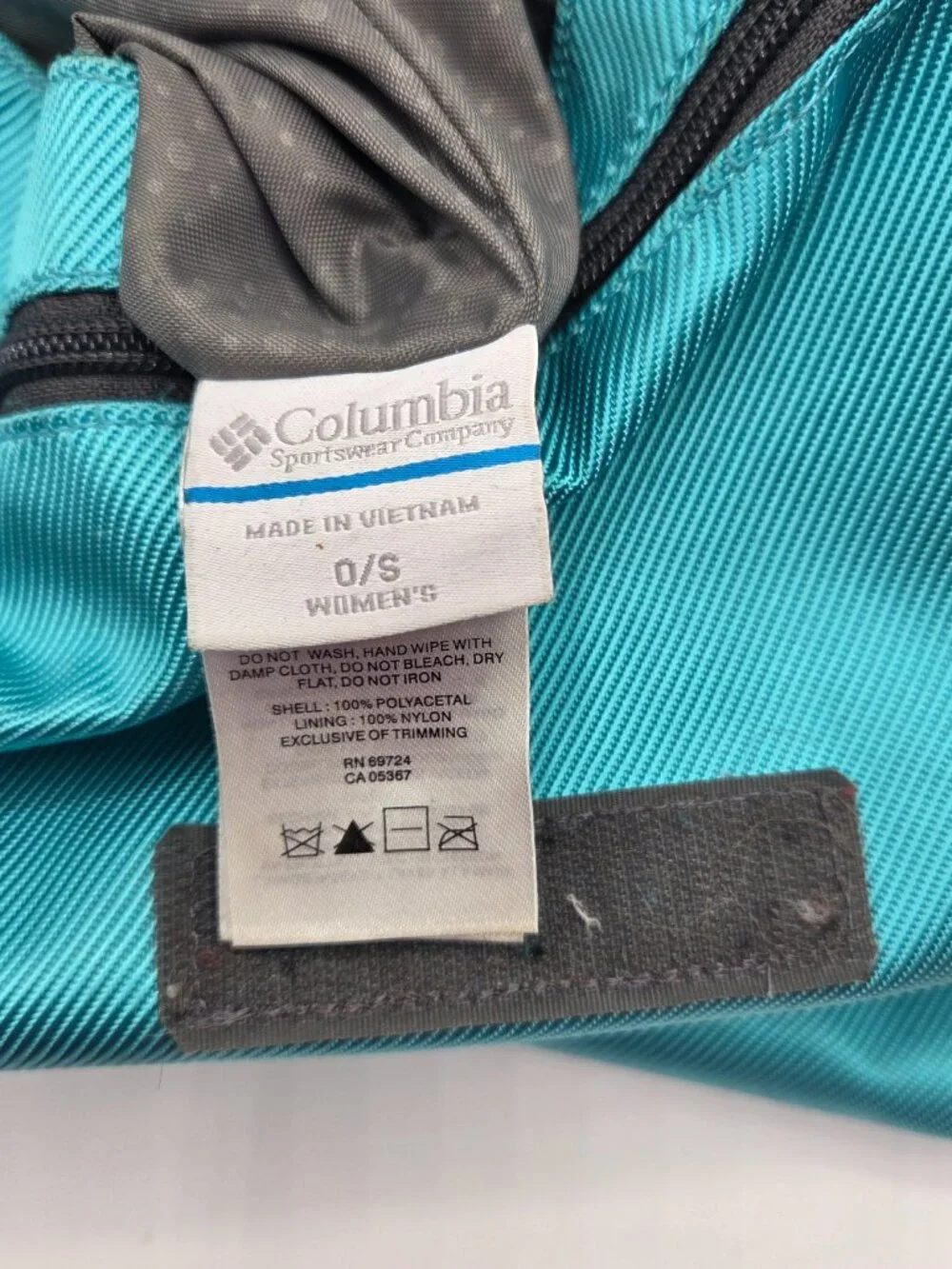 Columbia Teal Nylon Crossbody Messenger Bag
